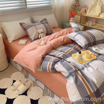 Academic style bed sheet cover bedding pillowcase set